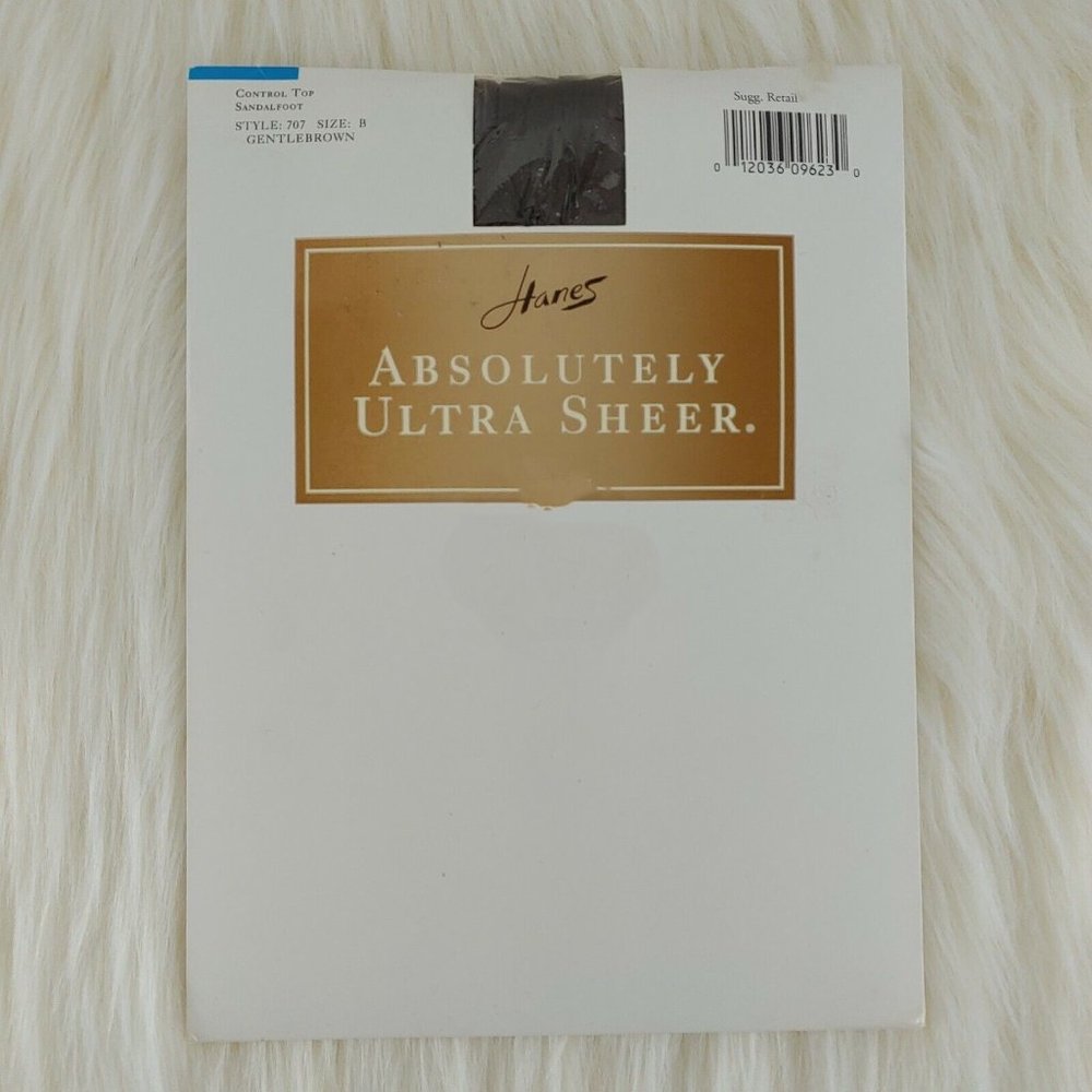 New with Tags Lot of 2 Hanes GentleBrown Control Top Pantyhose Size B